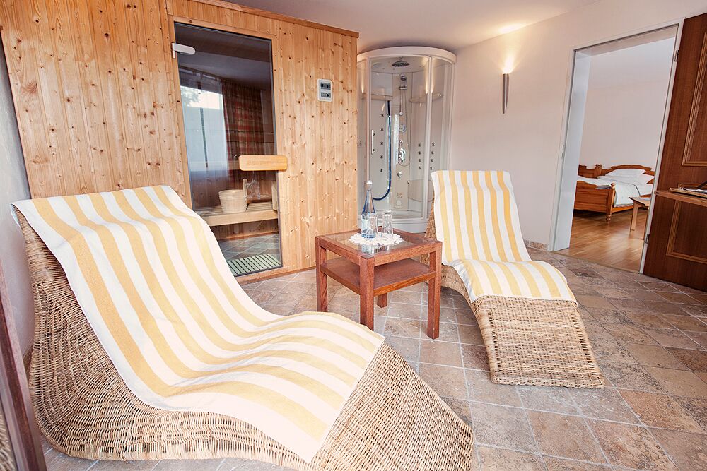 Wellnesszimmer mit Sauna