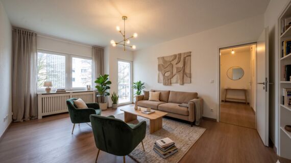 Wohnzimmer KI generiert