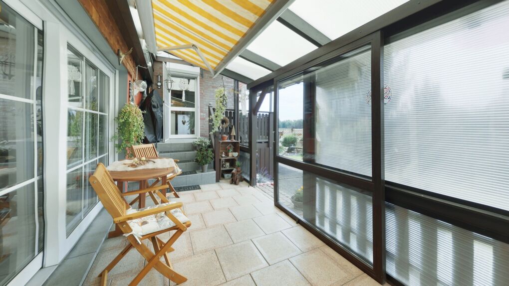 Überdachte Terrasse
