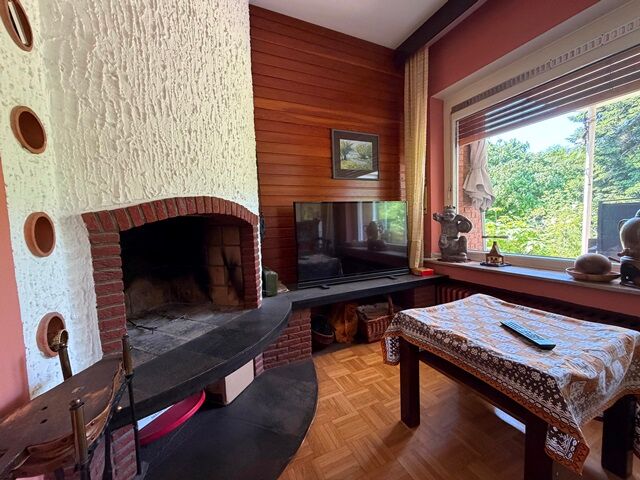Wohnzimmer mit Kamin