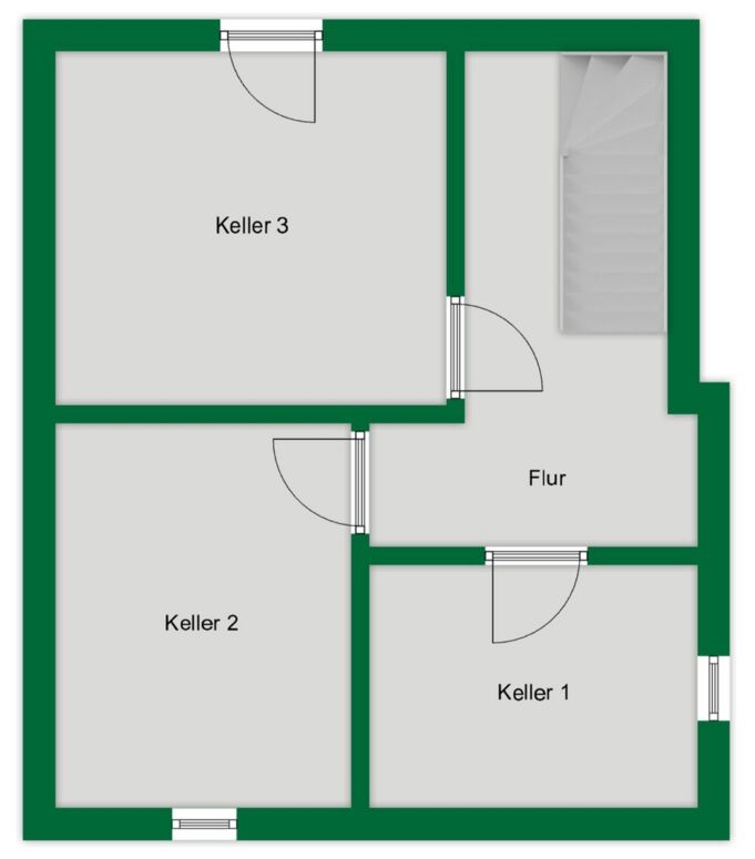 Grundriss-Skizze Kellergeschoss