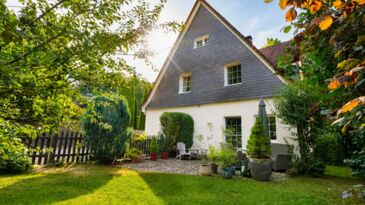 Gartenansicht des Hauses