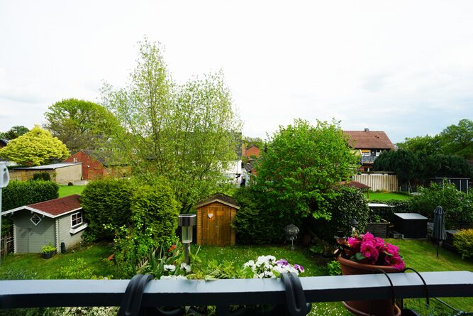 Blick vom Balkon