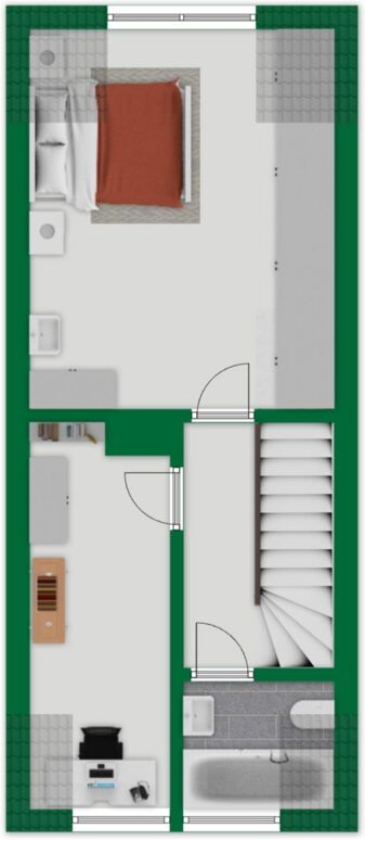 Grundriss-Skizze Obergeschoss Nr. 3