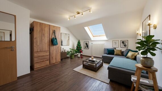 Wohnzimmer KI generiert