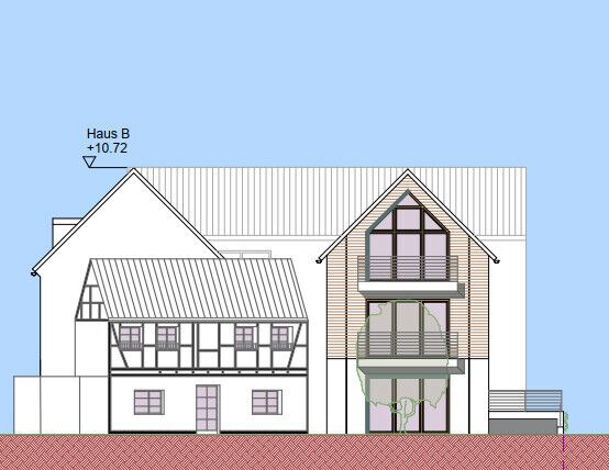 Ansicht Haus C,B