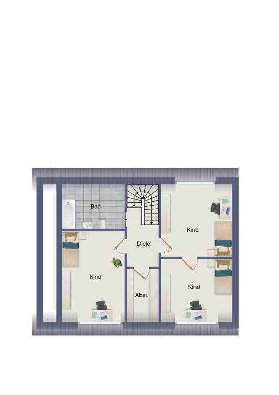 Grundriss DG Vorderhaus