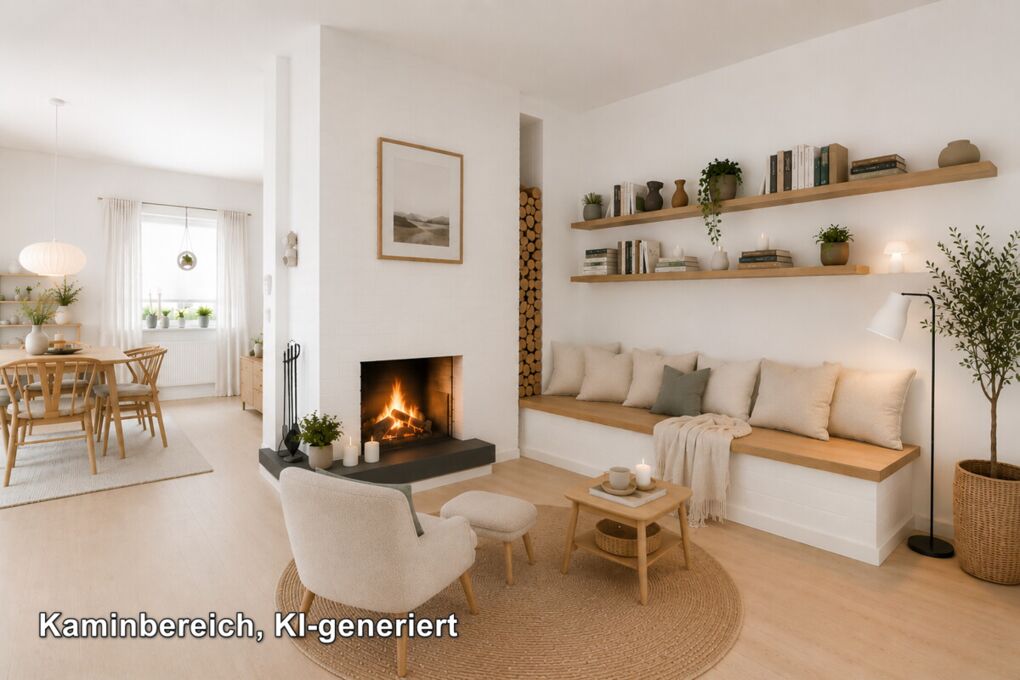 Kaminbereich, KI-generiert