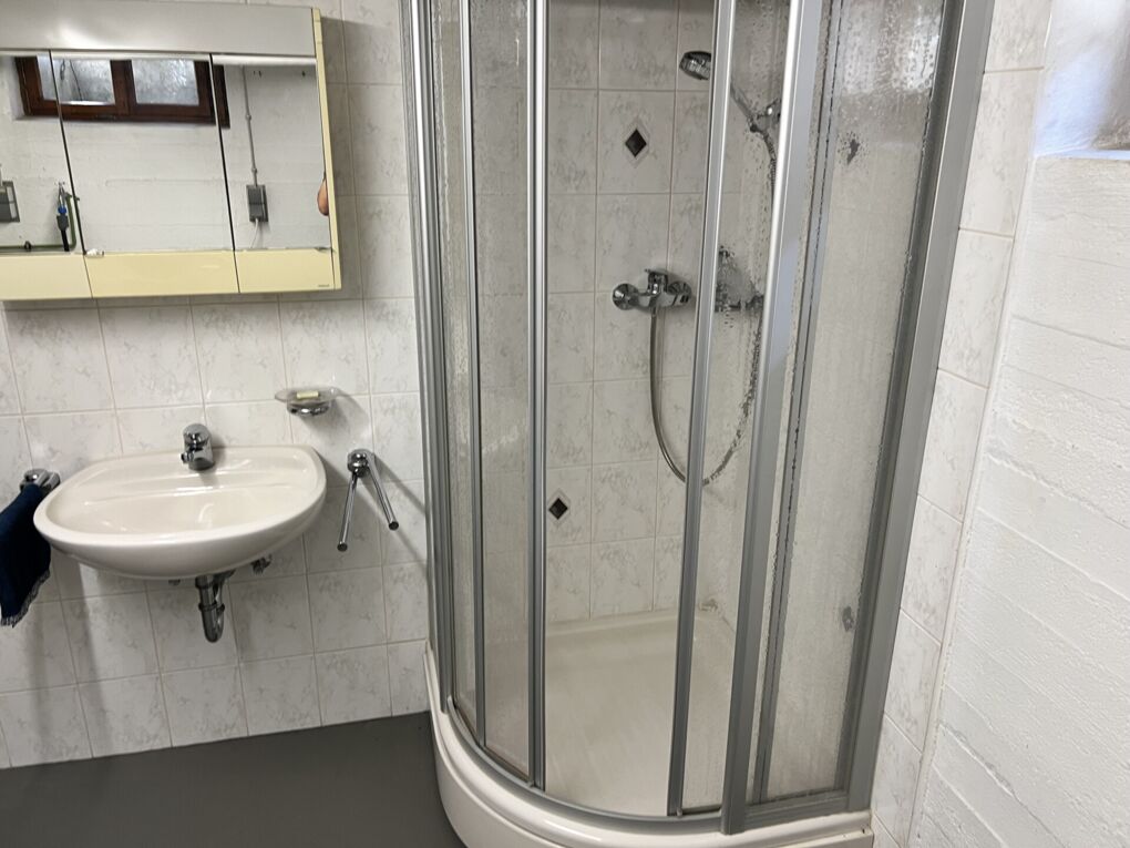 Hauswirtschaftsraum mit Dusche