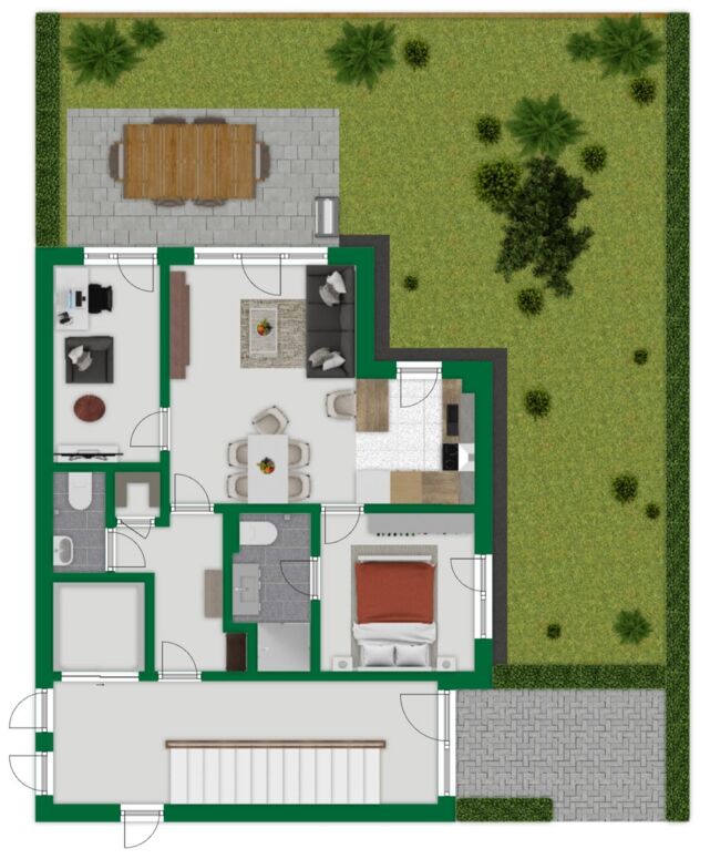 Grundriss-Skizze Wohnung