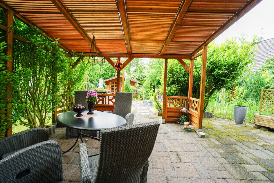 überdachte Terrasse