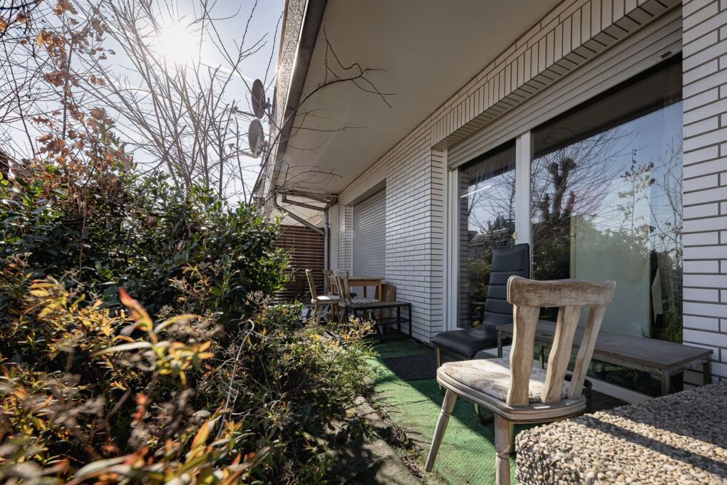 Terrasse der Einliegerwohnung
